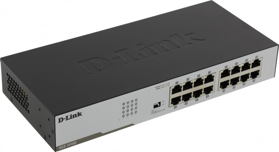 Концентратор D-Link DGS-1016D / I2A (16UTP / 1Gbit)