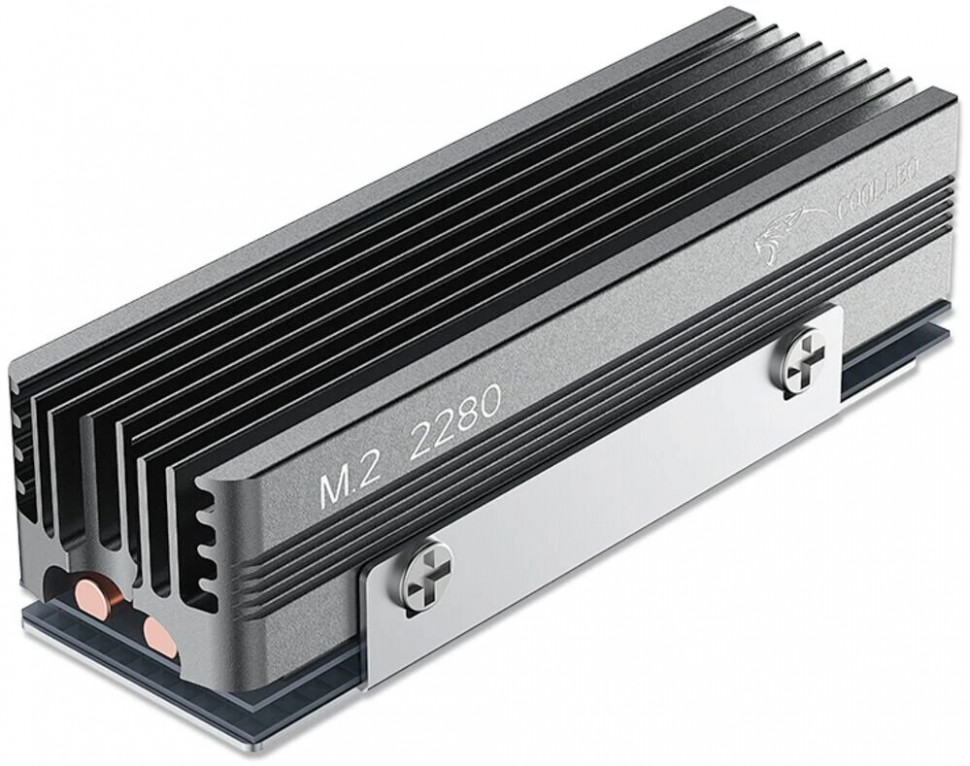 Радиатор для SSD M.2 2280 Coolleo CL-SSD-V3 (серый металлик)