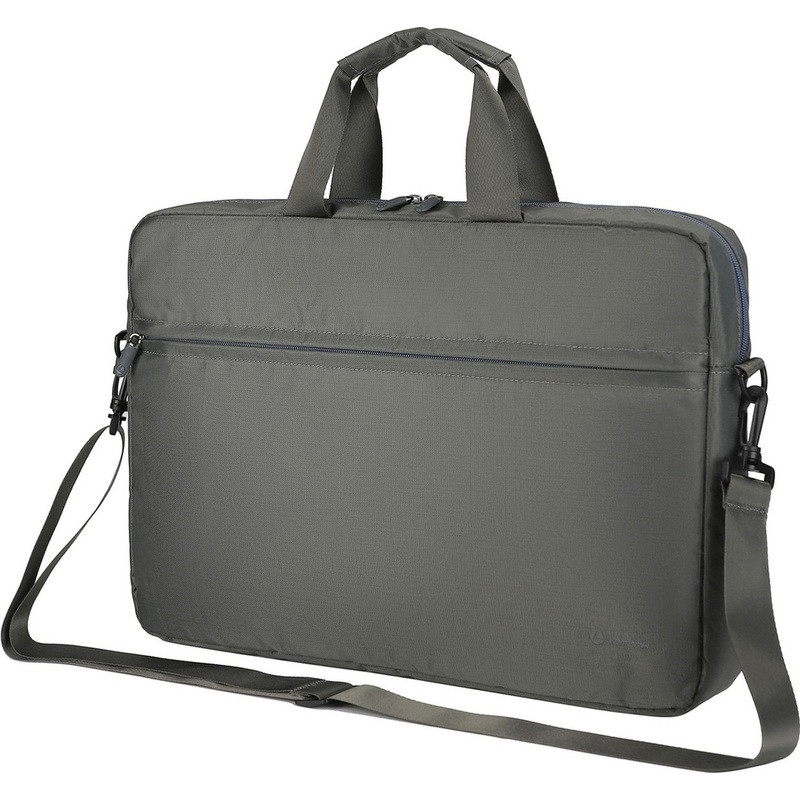 Сумка для ноутбука 17.3 Экокожа (серая)