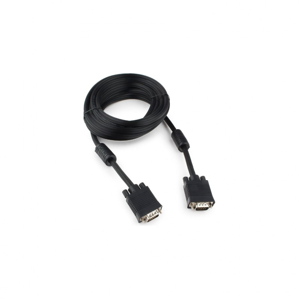 Кабель VGA-M -> VGA-M 5м Gembird / Cablexpert CC-PPVGA-5M-B