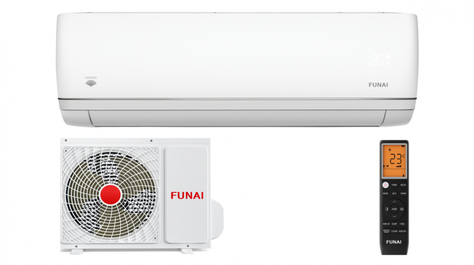 Сплит-система 24 Funai Kadzoku RAC-KD75HP (73 кв.м / 30-56дБ / Wi-Fi(опция) / класс A / 3года)