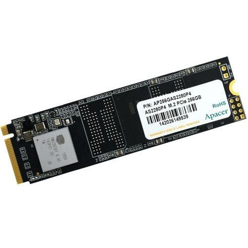 SSD NVMe 256 Gb Apacer AP256GAS2280P4-1 (200TBW / 1800:1100 Мбайт / с) 3D TLC