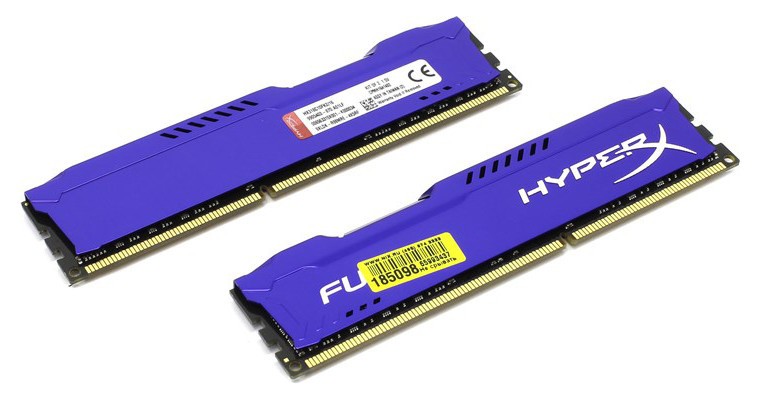 Память DDR3 16Gb <PC3-15000> Kingston HyperX Fury <HX318C10FK2 / 16> KIT 2*8Gb CL10