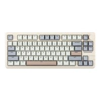Клавиатура беспроводная EPOMAKER Galaxy70 (Механика / Bluetooth+USB / железный корпус) (белый)