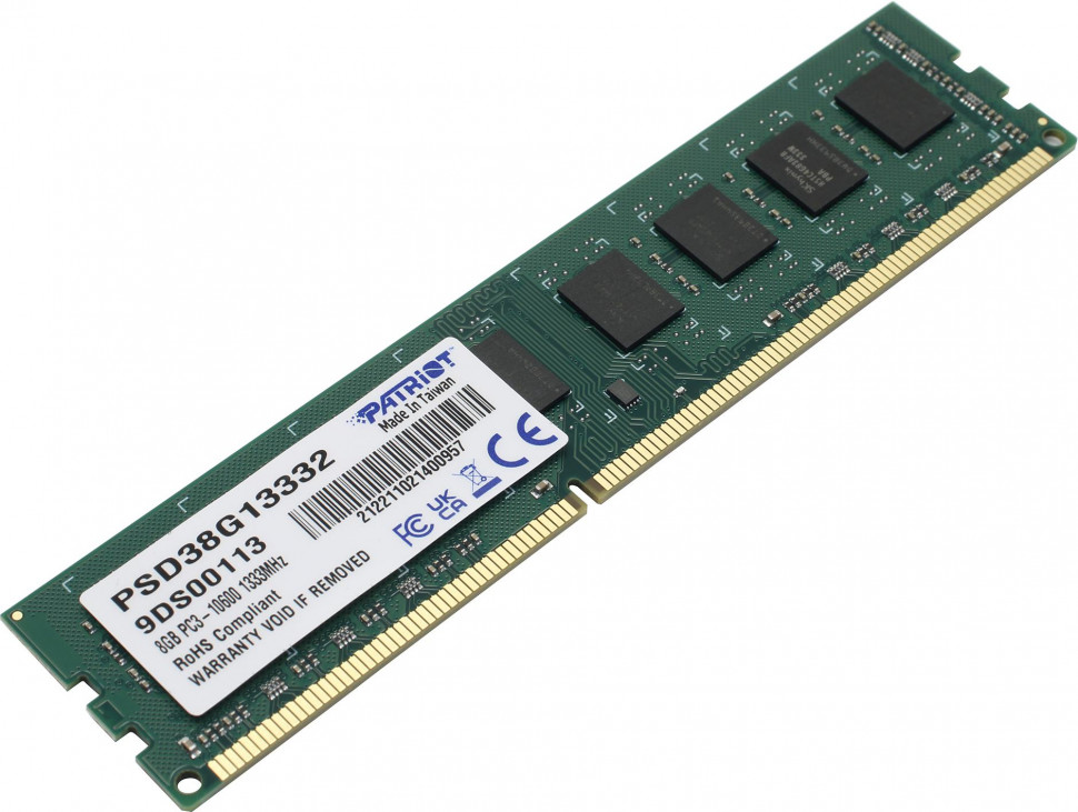 Память DDR3 8Gb 1333 / CL11 Patriot PSD38G13332