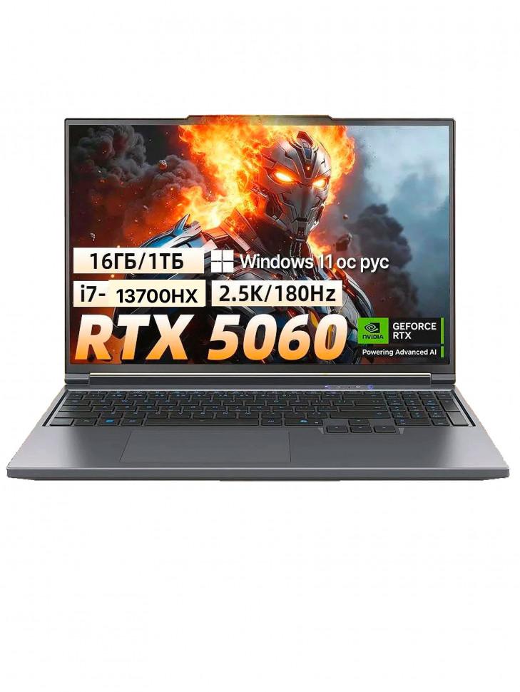 Ноутбук 16 Mechrevo Legend Q11D intel i7-13700HX / 16Gb / NVMe 1Tb / IPS / 180Hz / RTX5060 8Gb / DOS