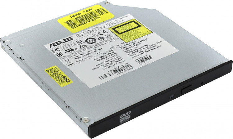 Внутренний привод для ноутбука (9.5мм) CD / DVD ASUS SDRW-08U1MT / BLK / B / GEN 90DD027X-B10000