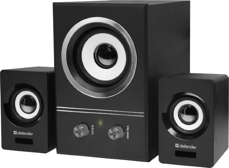 Колонки Defender V9 - (2x3Вт+SUBx5Вт, дерево, питание от USB) <65527>