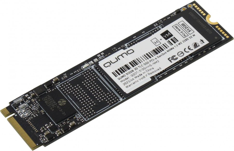 SSD NVMe 512 Gb QUMO Novation Q3DT-512GHHS-NM2 (300TBW / 3100:2000Мбайт / с) (OEM)