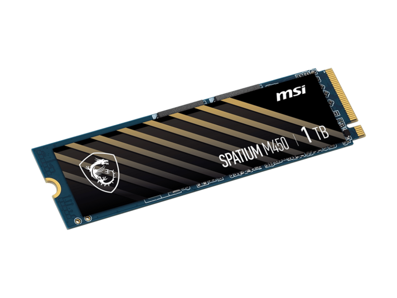 SSD NVMe 1 Tb MSI SPATIUM M450 S78-440L0M0-P83 (210TBW / 3400:2400Мбайт / с)