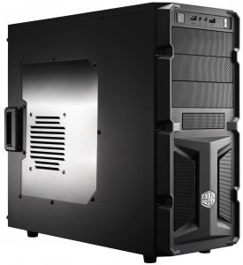 Корпус ATX 600W Cooler Master <RC-K350-KWA600-N2> K350 Black&Black (24+2x4+2х6 / 8пин)