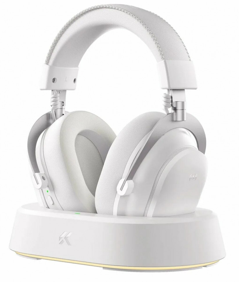 Полноразмерные Bluetooth наушники MCHOSE V9 Turbo + беспроводная зарядка (белый)