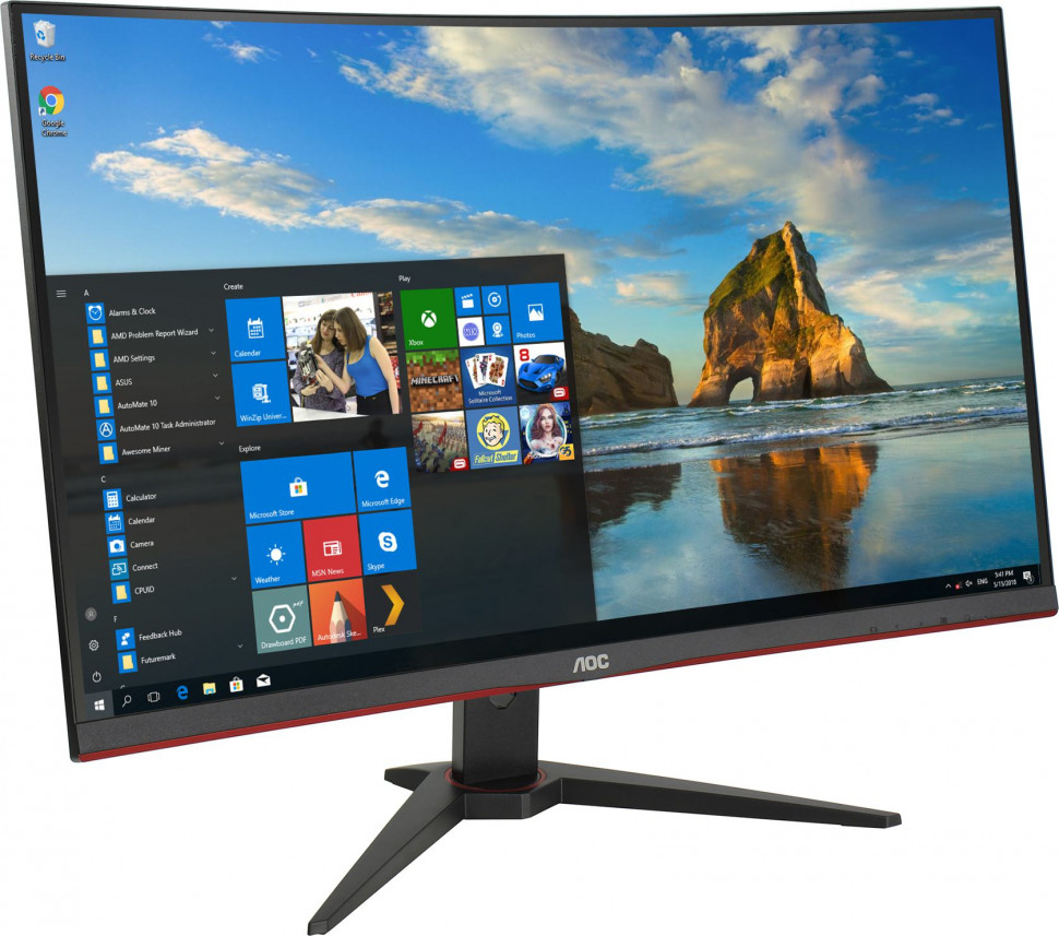 Монитор - 32 AOC C32G2ZE (изогнутый / VA / FHD / 240Hz / 300cd / HDMI+DP)