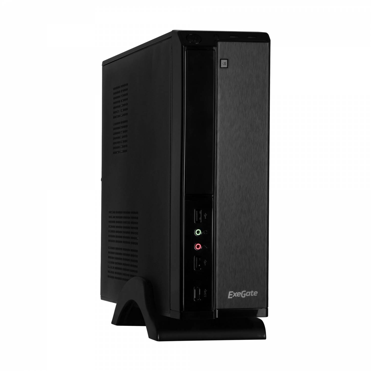 Корпус mini-ITX 350W Exegate Black-Silver