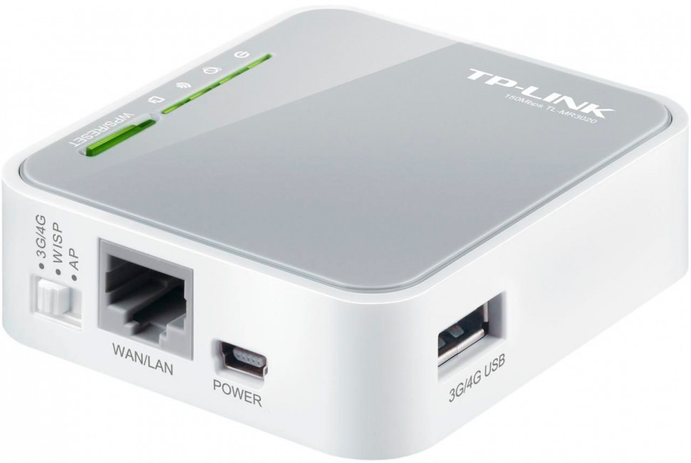 Маршрутизатор TP-LINK TL-MR3020 (1UTP / USB)