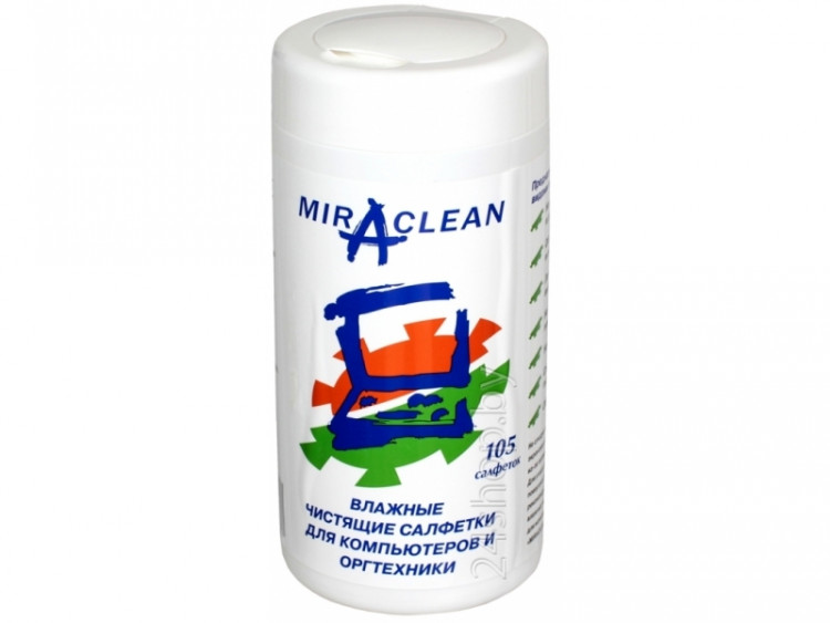 Влажные чистящие салфетки Miraclean <24053> (105 шт  /  туба  /  для монитора)