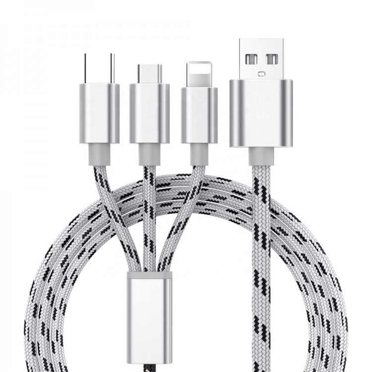 Универсальный кабель USB  /  8-pin  /  micro  /  Type-c ISA