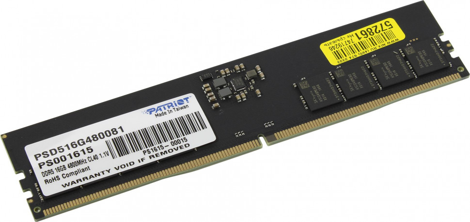 Память DDR5 16Gb 4800 / CL40 Patriot PSD516G480081