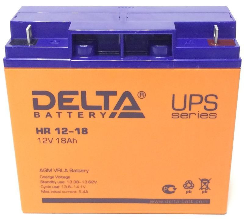 Аккумулятор Delta HR 12-18 (12V/18A)