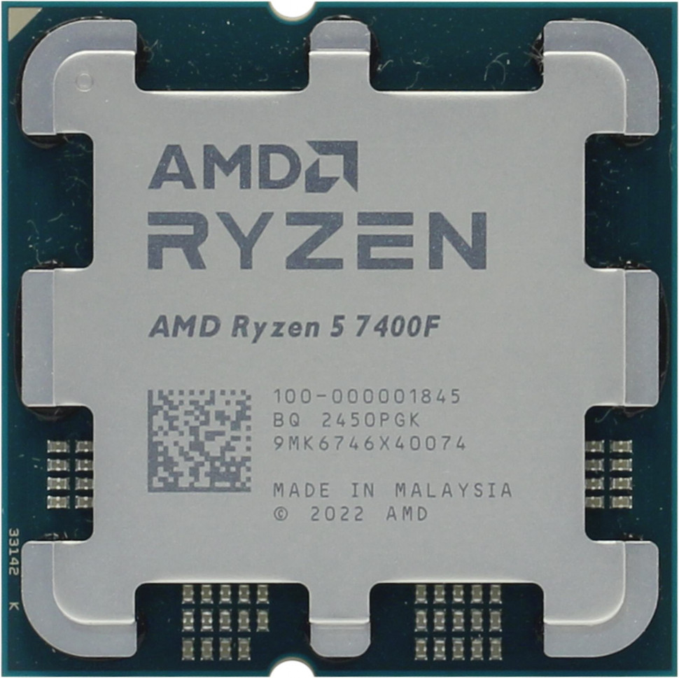 Процессор AMD Ryzen 5 7400F AM5 / 6(12) / 3.7(4.7)GHz / 65W (OEM)