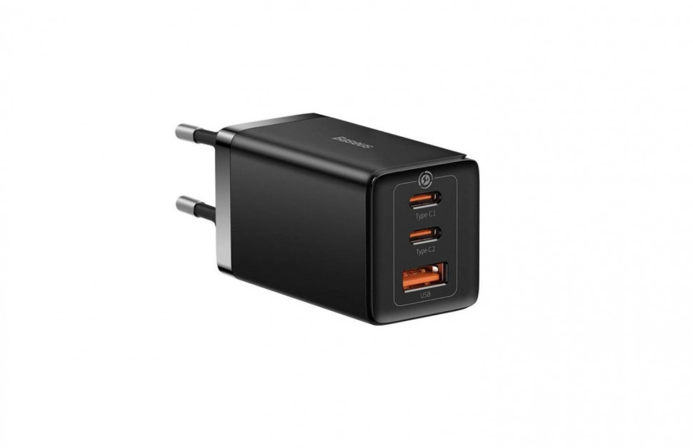 Сетевое зарядное устройство Baseus CCXFK65CE USB+2xTYPE-C (65W) черный