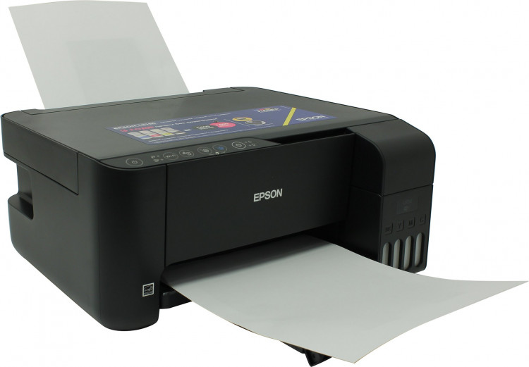 Принтер МФУ Epson L3150 (A4  /  4цв  /  Wi-Fi  /  USB  /  струйный)