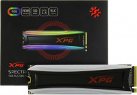 SSD NVMe 500Gb ADATA XPG Spectrix S40G AS40G-512GT-C (RGB  /  320TBW  /  3500:2300Мбайт  /  с)