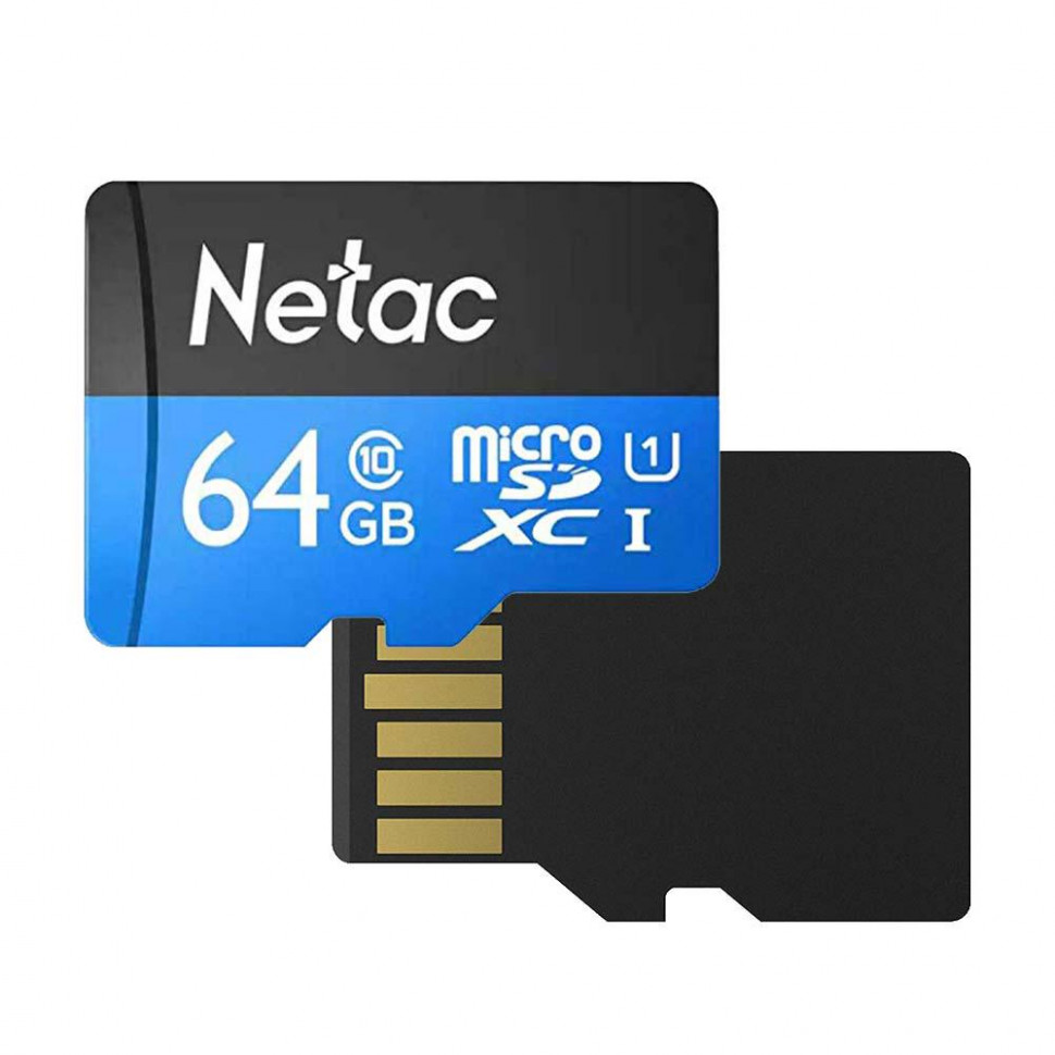 Карта памяти microSDXC 64Gb Netac P500