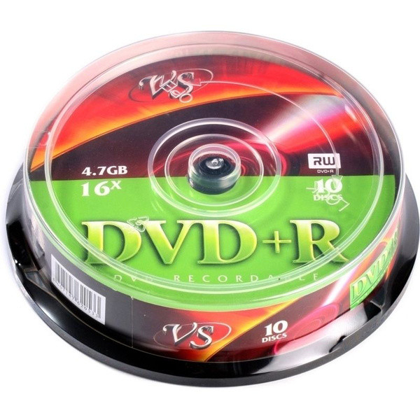 Диск DVD-R VS 4.7Gb 16x Shrink (10шт)
