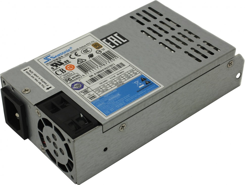 Блок питания 300W Seasonic <SSP-300SUB> FlexATX (24+2x4пин)