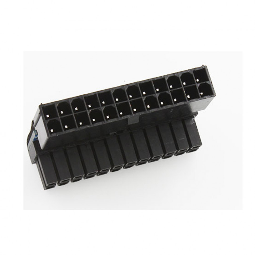 Угловой переходник питания материнской платы 24pin (черный)