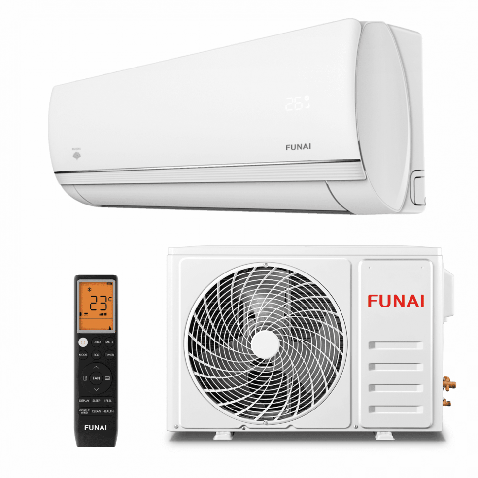 Сплит-система 10 Funai KADZOKU RAC-I-KD30HP (инвертор / 30кв.м / шум 21-33 дБ / класс А++ / 3года)