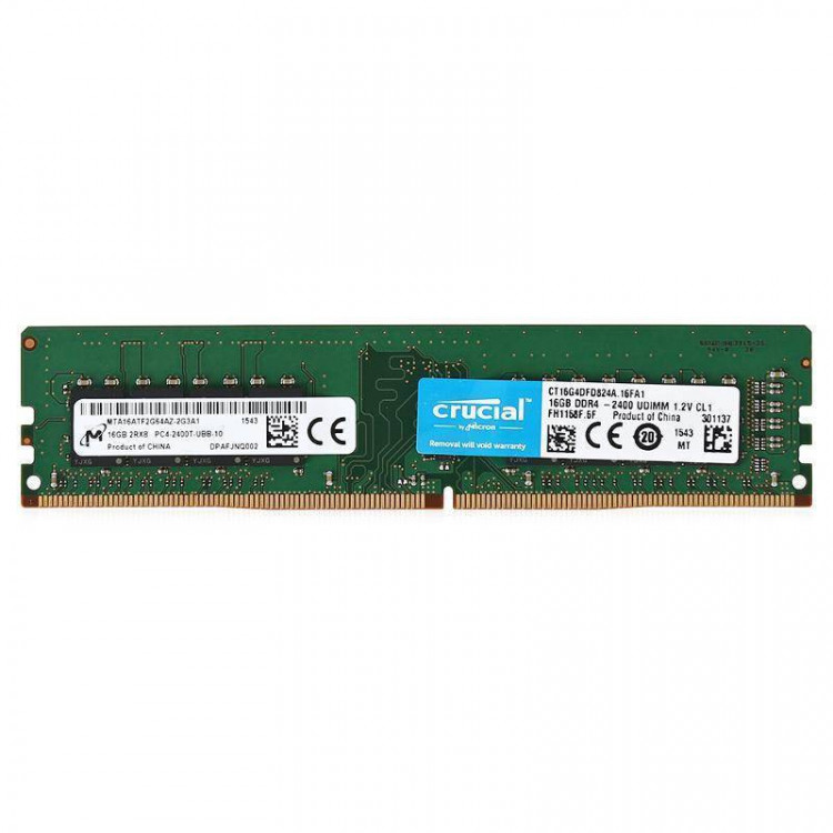 Память DDR4 16Gb PC4-19200  /  CL17 Crucial CT16G4DFD824A