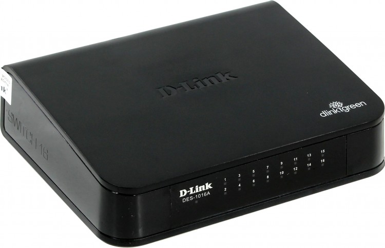 Концентратор D-Link DES-1016A-E1B 16UTP-10  /  100Mbps