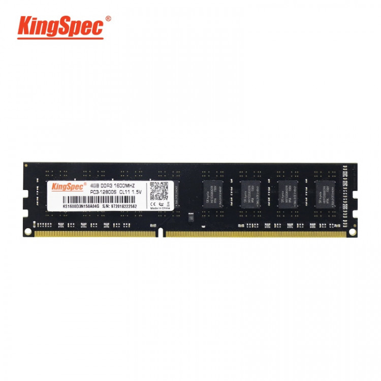 Память SO-DIMM DDR3L 4Gb 12800 / CL11 Kingspec KS1600D3N13504G