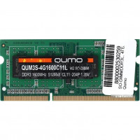 Память SO-DIMM DDR3 4Gb 12800/CL11 QUMO QUM3S-4G1600C11L
