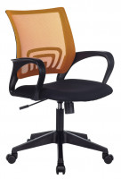 Кресло Бюрократ CH-695NLT (спинка оранжевая / сиденье черное)