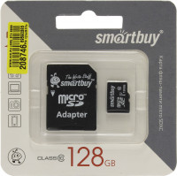 Карта памяти microSDHC 128Gb Smarbuy SB128GBSDCL10-01