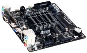 Материнская плата Gigabyte GA-J1800N-D2H (Celeron J1800) (RTL) Dsub+HDMI GbLAN SATA Mini-ITX 2DDR3 SO-DIMM