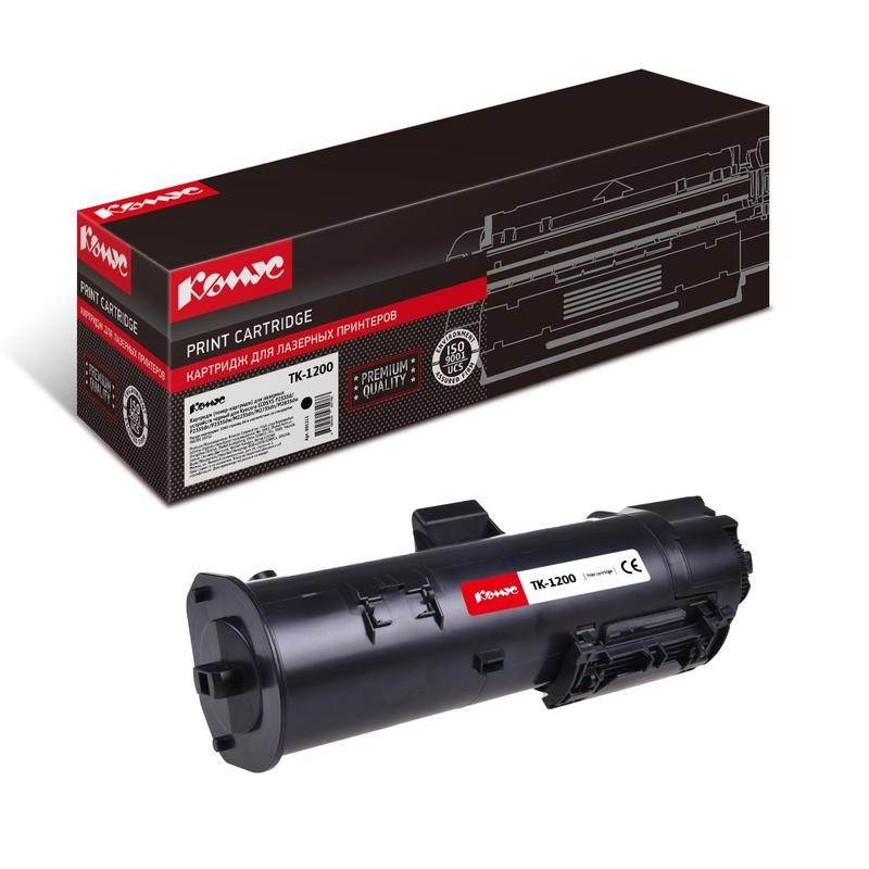 Тонер-картридж TK-1200 КОМУС для Kyocera ECOSYSP  M2235 / P2335 / M2735 / M2835 (3000 стр.)