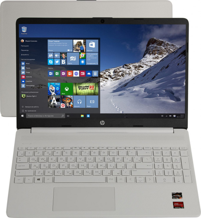 Ноутбук 15.6" HP 15s-eq1267ur Ryzen 5 4300  /  8Gb  /  SSD 512Gb  /  IPS  /  RX VEGA 5  /  Win10
