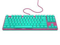 Клавиатура USB Red Square Typex v2 (Механика) (бирюзовый / розовый)