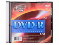Диск DVD-R VS 4.7Gb 1шт (Slimcase)