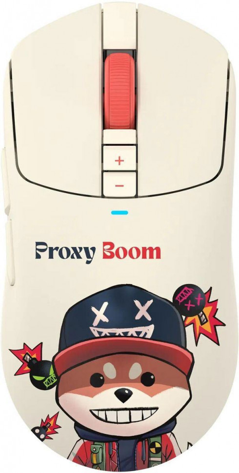 Мышь Б / П USB A4Tech Bloody R72 Ultra Proxy Boom (Аккум / 20000dpi / бело-красный)