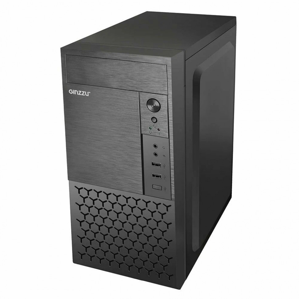 Корпус (без блока питания) Micro-ATX Ginzzu B410 (145мм / 260мм)