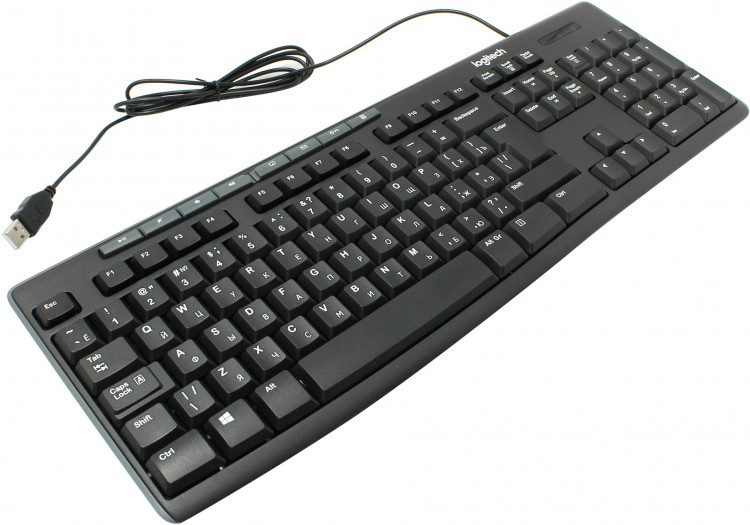 Клавиатура USB Logitech K200 Black