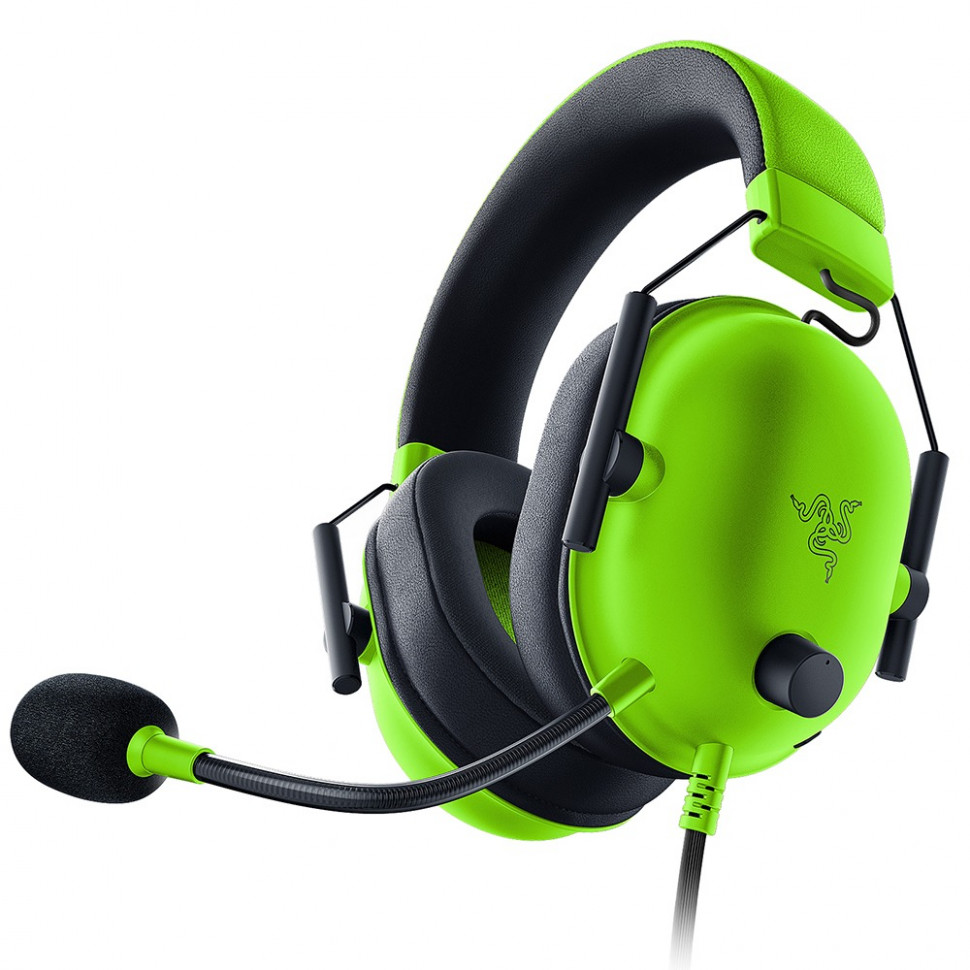 Полноразмерные наушники Razer Black Shark V2 X (1.3м / 2x jack3.5) (зеленый)