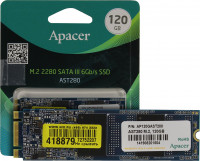 SSD M.2 120 Gb Apacer AST280 AP120GAST280-1 (70 TBW / 560:540 Мбайт / с)