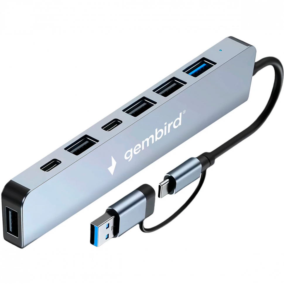 Концентратор Gembird UHB-C445 (4хUSB2.0, 2xTYPE-C, 1xUSB3.0)