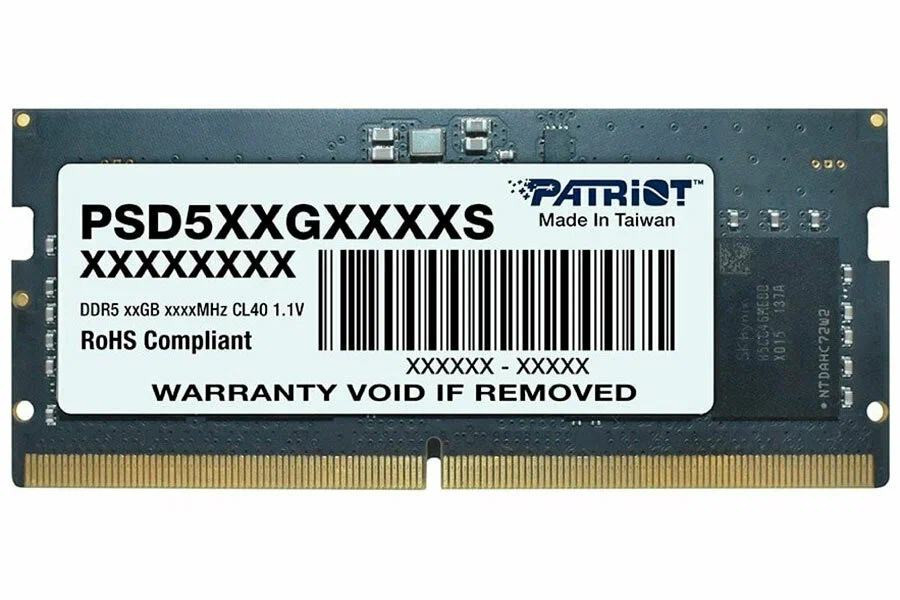 Память SO-DIMM DDR5 16Gb 5200 / CL42 Patriot PSD516G520081S